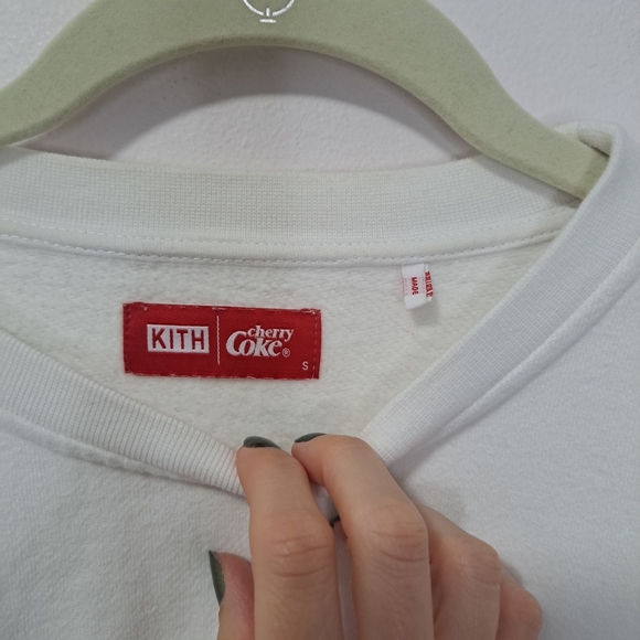 Kith x Cherry Coke Collab Sweatshirt White Small - Picture 5 of 6